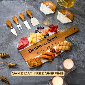 Personalized Charcuterie Board Cutting Board, Hostess Gift for Couple, Home Gift Unique Wedding Gift Housewarming Gift Anniversary Gift Idea
