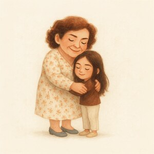 Custom Portrait for Mom Mother, Mum and Daughter Illustration, Personalized Gift, Mom Birthday or Mother’s Day Gift Idea