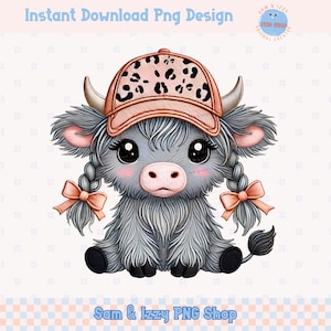 Highland Cow Png, Highland Cow Design, Cow Sublimation, Western Png, Cow Bundle, Highland Cow Art, Western Sublimation, DTF, Cute Cow Png
