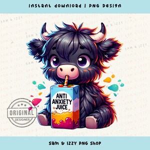 Antisociaal png, anti-angst sap png, hooglandkoe png, hooglandkoe clipart, trending graphics, koe tshirt graphics, introvert png