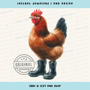 Niedliches Huhn Png, Huhn Png, niedliches Huhn Sublimationsdesign, Huhn Clipart, lustiges Huhn Png, westlicher Png, niedliche westliche Designs, DTF