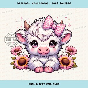 Highland Cow Png, Highland Cow Design, Cow Sublimation, Western Png, Cow Bundle, Highland Cow Art, Western Sublimation, DTF, Cute Cow Png