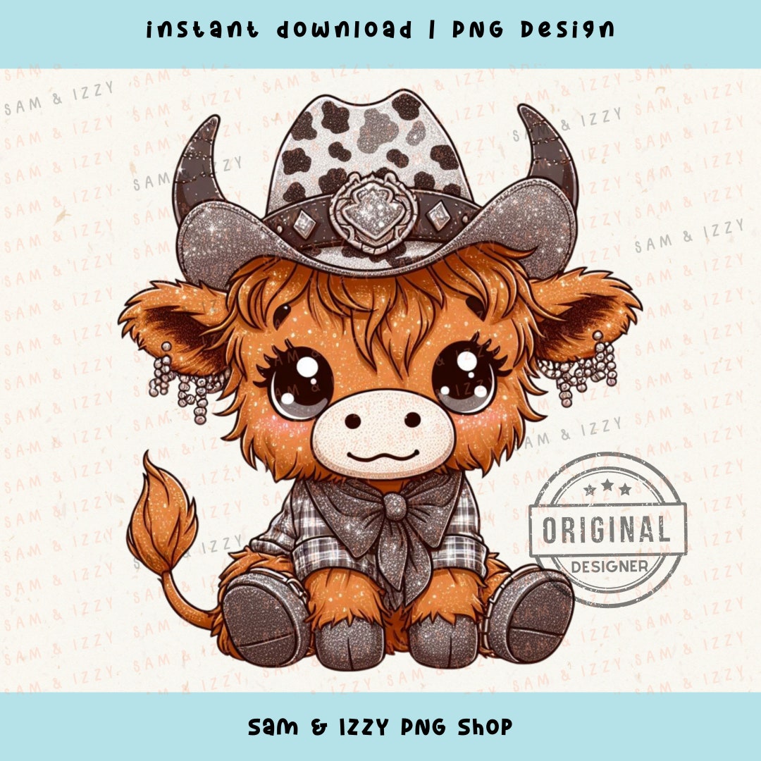Highland Cow Png, Highland Cow Design, Western Cow, Western Png, Cow ...