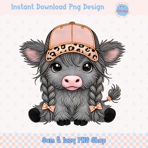 Highland Cow Png, Highland Cow Design, Cow Sublimation, Western Png, Cow Bundle, Highland Cow Art, Western Sublimation, DTF, Cute Cow Png