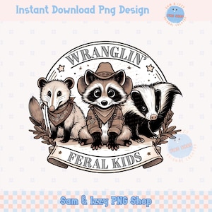 Wrangling Wilde Kinder Png, Waschbär-Shirt Png, Wilde Shirt-Grafik, Kinder Wilde Shirt, lustiges Tier Png, lustiges wildes Png, Waschbär Sublimation