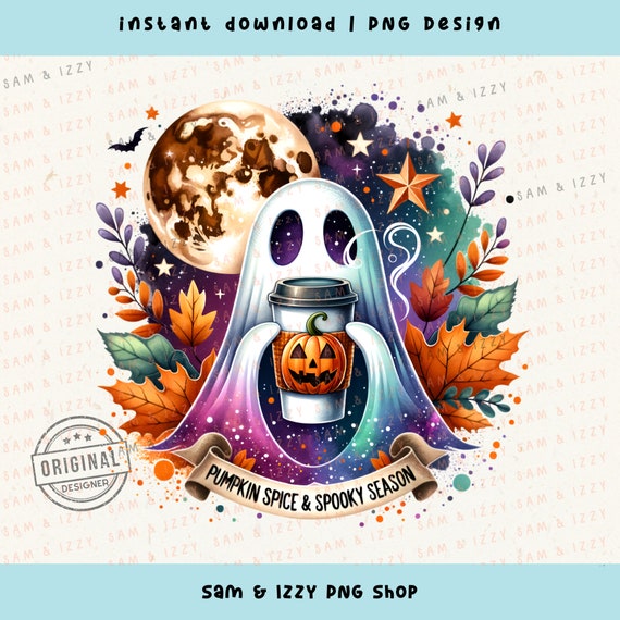 Feeling Spicy Png, Fall Coffee Png, Pumpkin Spice Png, Fall Shirt Sublimation, Halloween Ghost Png, Funny Fall Png, Cute Ghost Png, Spooky