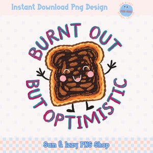 Design sublimation png épuisé mais optimiste