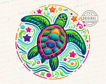 Sea Turtle Png, Beach Vibes, Beach Decor, Weekend Tshirt, Summer Graphics, Beach Sublimation, Cute Turtle Png, Turtle Clipart, Turtle Png