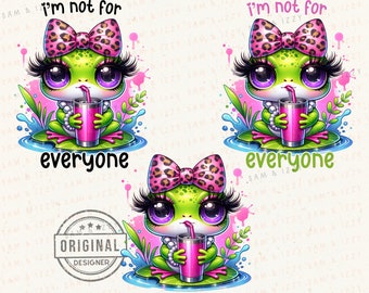 Cute frog Png, Funny Frog Png, Sarcastic Png, Leopard Print, Bougie Png, Boujee Png, Frog Shirt Designs, Trendy Frog Png, Frog Png, Tumbler