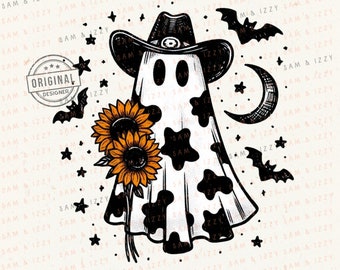 Fantasma lindo (Png), Halloween occidental (Png), Fantasma con huella de vaca, Boojee (Png), Fantasma espeluznante, Fantasma sarcástico, Fantasma divertido, Clipart de fantasma, Halloween de tendencia