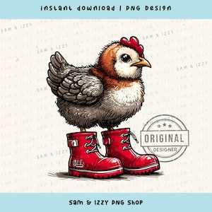 Poulet Png, Png De Poulet, Sublimation De Poulet Mignon, Clipart Poulet, Png De Poulet Drôle, Western Png, Dessins Western Mignons, DTF