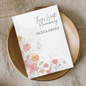 Personalized Memory Journal - Custom Name Keepsake  - Personalized Notebook for Thoughts, Reflections & Special Moments - Daughter Gift