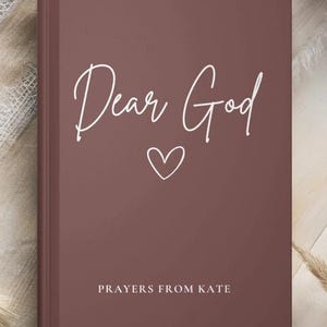 Dear God, A Reflection Journal, Prayer & Gratitude Notebook, Personalized Faith Diary, Spiritual Writing Gift, Custom Faith Notebook