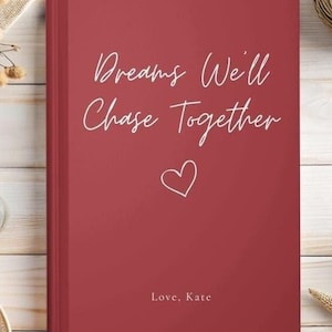 Personalized Couples Journal, Valentine&#39;s Day Gift for Him,  Couple Adventures Keepsake, Personalized Love Notebook, Custom Husband Gift
