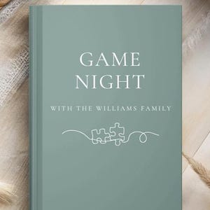 Game Night Score Book- Personalized Game Lover Gift- Custom Score Keeping Record Book- Family Game Night- Board Game Lover Gifts