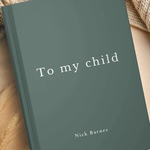 Diario de maternidad personalizado, recuerdo de embarazo personalizado, cartas para mi hijo, regalo para un nuevo bebé, regalo para una nueva madre, diario para una futura madre