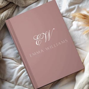 Aangepast notitieboekje, gepersonaliseerd naamdagboek, planner voor 2025, uniek cadeau voor beste vriendin, notitieboek met aangepaste naam hardcover A5