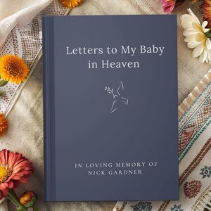 Regalo por la pérdida de un bebé - Regalo por la pérdida de un hijo - Diario de duelo - Regalo conmemorativo para un bebé - Regalo conmemorativo para un bebé - Regalo para el duelo de un padre - Cartas al cielo