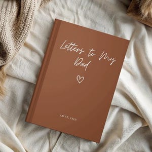 Diario para papá, Cartas a mi papá, Regalo del Día del Padre, Recuerdo para papá, Cuaderno para papá, Regalo de cumpleaños para papá, Regalo de hija para papá imagen 1
