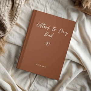 Cuaderno "Cartas a mi papá", diario "Querido papá", diario personalizado, regalos para el Día del Padre, libro de recuerdos para papá, ideas de regalos para papá, regalo para papá