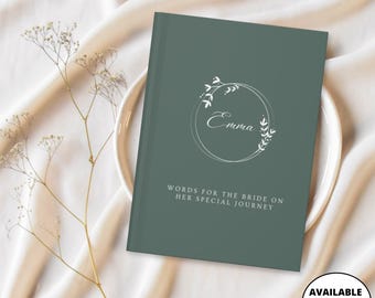 Guest Book, Bridal Shower Gift, Wedding Keepsake, Personalized Letters to the Bride, Wedding Journal, Bride Keepsake, Bridal Advice Book