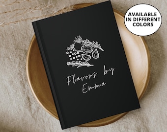 Diario de recetas personalizado, cuaderno de cocina personalizado, libro de cocina inspirado en chefs, regalo para amantes de la gastronomía, cuaderno de cocina, regalo de chef