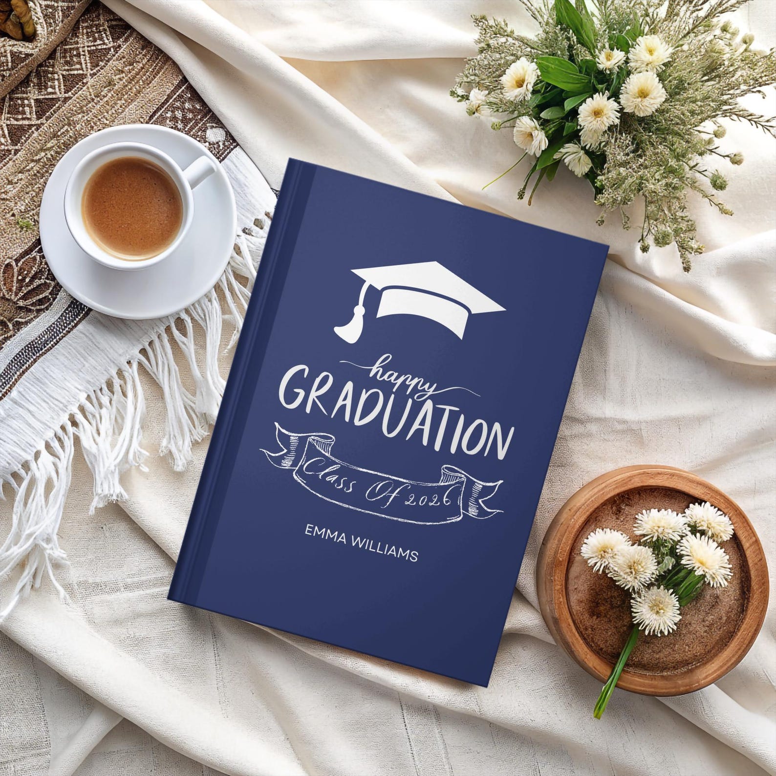 Graduation Scroll Notebook Class of 2026 Graduation Journal, Personalized Graduate Notebook, Grad ...