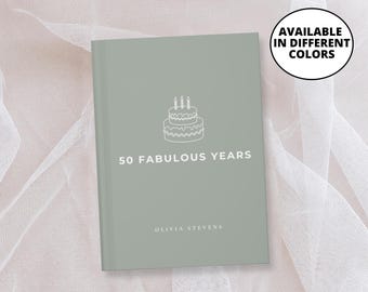 Geheugenboek verjaardag, gepersonaliseerd gastenboek verjaardagsfeestje, aangepaste verjaardagsaandenken, plakboek verjaardag, gastenboek feest, verjaardagsdagboek