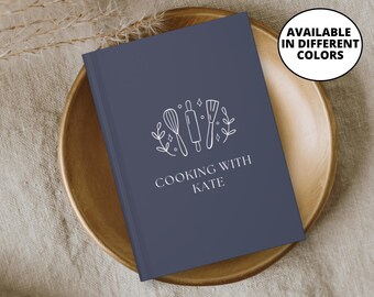 Libro de recetas, Libro de cocina personalizado, Libro de recetas a medida, Libro de recetas personalizado, Diario de repostería, Regalo para chefs, Regalo para amantes de la comida