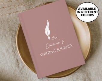 Geschenk für Schriftsteller, personalisiertes Schreibjournal, benutzerdefiniertes Namensnotizbuch, Autor-Notizbuch, Buch-Liebhaber-Geschenk, Schriftstellergeschenke, Journaling-Notizbuch