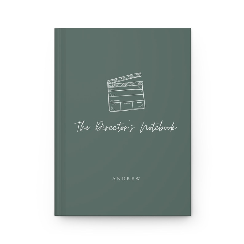 Director's Notebook, Personalized Filmmaking Journal, Custom Name Movie ...
