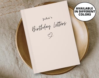 Personalisiertes Geburtstagstagebuch, Kapitel Geburtstagsbuch, benutzerdefinierte Geburtstagsgeschenknachricht, personalisiertes Geburtstagsfeierbuch