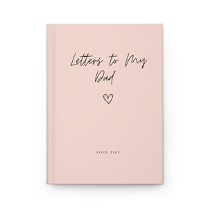 Diario para papá, Cartas a mi papá, Regalo del Día del Padre, Recuerdo para papá, Cuaderno para papá, Regalo de cumpleaños para papá, Regalo de hija para papá imagen 4