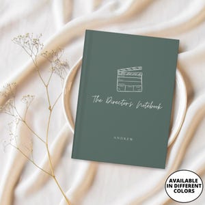 Director's Notebook, Personalized Filmmaking Journal, Custom Name Movie Planner, Screenwriting Log, Film Student Gift, Filmmaker Gift