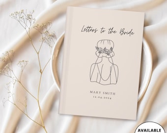 Briefe an die Braut Notizbuch - Braut Journal - Personalisierte Braut zu sein Geschenk - Individuelles Journal Geschenk - Brautparty Geschenk - Braut Hochzeitsgeschenk