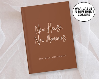 Einweihungsgeschenk, Erinnerungsbuch, Willkommensbuch, personalisiertes Familienandenken, Einzugsgeschenk, neues Hausscheit, individuelles Haustagebuch