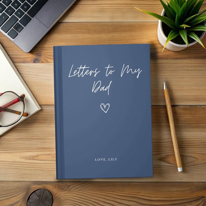Diario para papá, Cartas a mi papá, Regalo del Día del Padre, Recuerdo para papá, Cuaderno para papá, Regalo de cumpleaños para papá, Regalo de hija para papá imagen 2