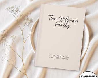 Diario familiar personalizado, regalo personalizado, cuaderno personalizado, recuerdo familiar, cuaderno familiar, regalo para mamá, regalo para una casa nueva