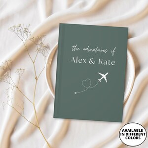 Reisetagebuch, Abenteuerbuch, personalisiertes Paargeschenk, Flitterwochengeschenk, Paarreisebuch, Reiseerinnerungsbuch, benutzerdefiniertes Reisetagebuch