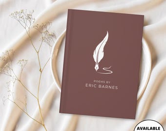 Poetry Journal, Custom Poem Book, Personalized Book, Creative Writing Notebook, Writer Gift, Poetry Gift, Custom Journal