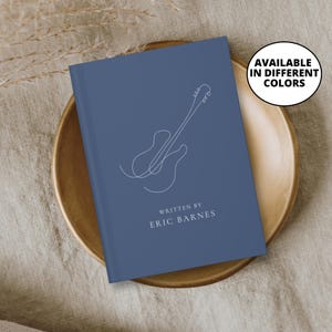 Personalized Songwriting Journal, Guitar Player, Songwriting Journal, Music Lover Gift, Lyric Notebook, Personalized Musician Gift