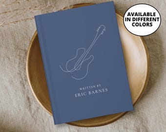 Personalisiertes Songschreiber Journal, Gitarrist, Songschreiber Journal, Musik Liebhaber Geschenk, Lyrisches Notizbuch, personalisiertes Musiker Geschenk