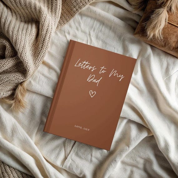 Dear Dad Journal, Letters to My Dad, Fathers Day Gift, Papa Memory Keepsake, Dad Notebook, Father Birthday Gift, Dad Gift from Daughter