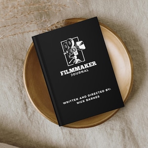 Filmmaker Gift, Screenwriter Gift, Screenwriting Notebook, Filmmaker Journal, Film Director Gift, Screenplay Book, Custom Notebook