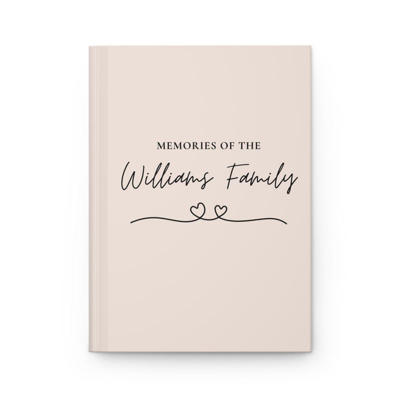 Personalized Family Memories Book,Personalized Journal, Custom Notebook, Family Reunion Gift, New Parents Gift, Family Keepsake, Family Gift image 4