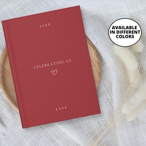 Personalized Anniversary Journal – Custom Marriage Keepsake – Romantic Gift for Husband or Wife – Wedding Memory Book for Couples