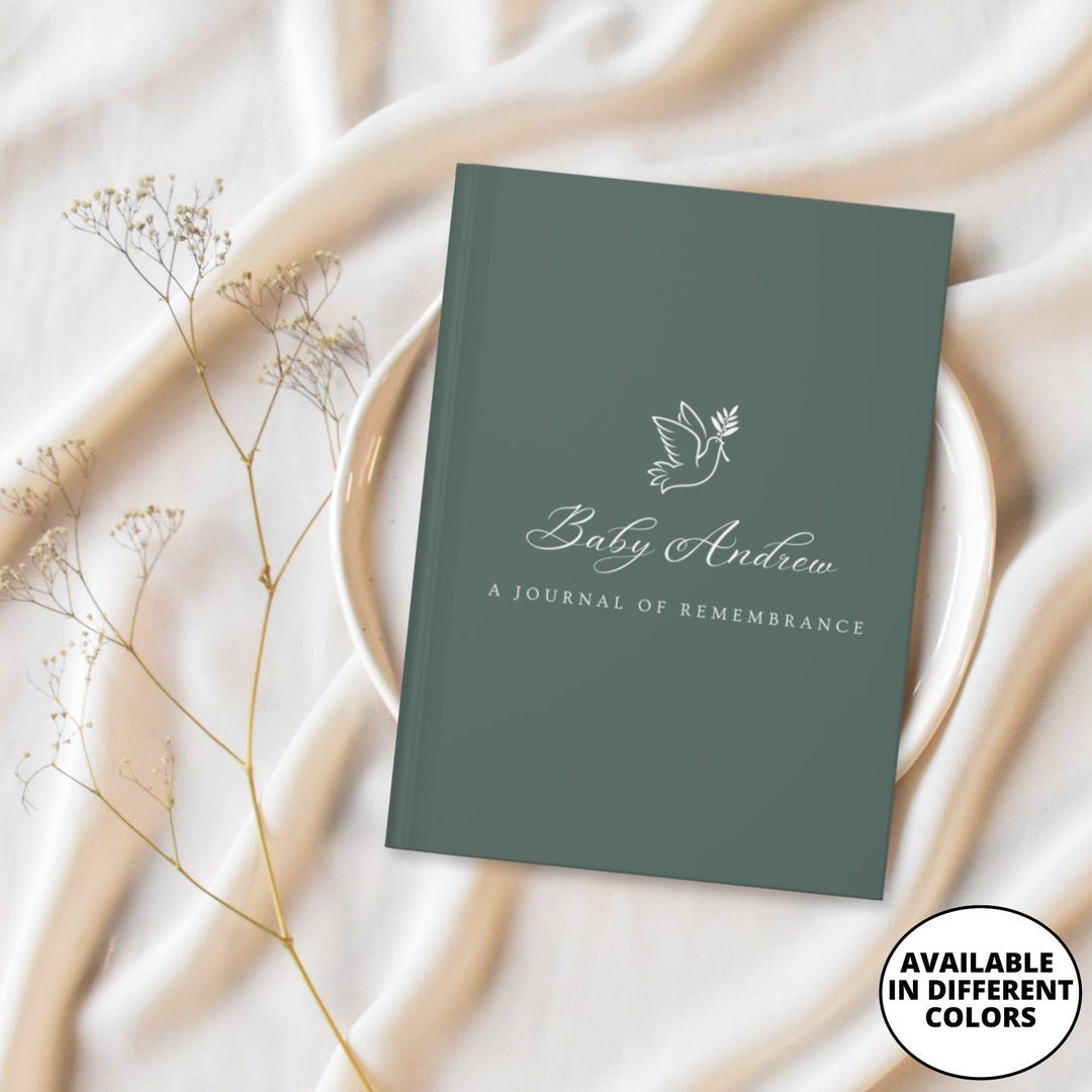 Baby Loss Journal, Personalized Grief Memory Book, Miscarriage Keepsake, Pregnancy Loss Gift ...