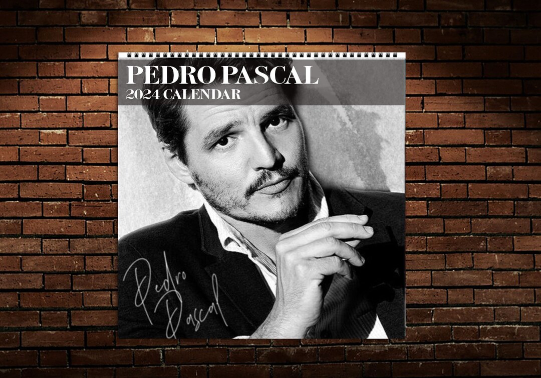Celebrity 2024 Calendar Pedro 2024 Calendar Pascal Desk Etsy España