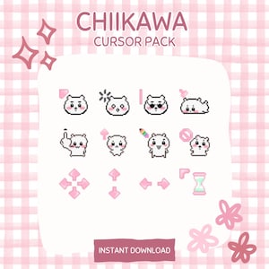 15 pacchetti di cursori per mouse a tema Chiikawa / Solo Windows / Cursori per mouse carini / Puntatori per mouse carini / Chiikawa / Download immediato