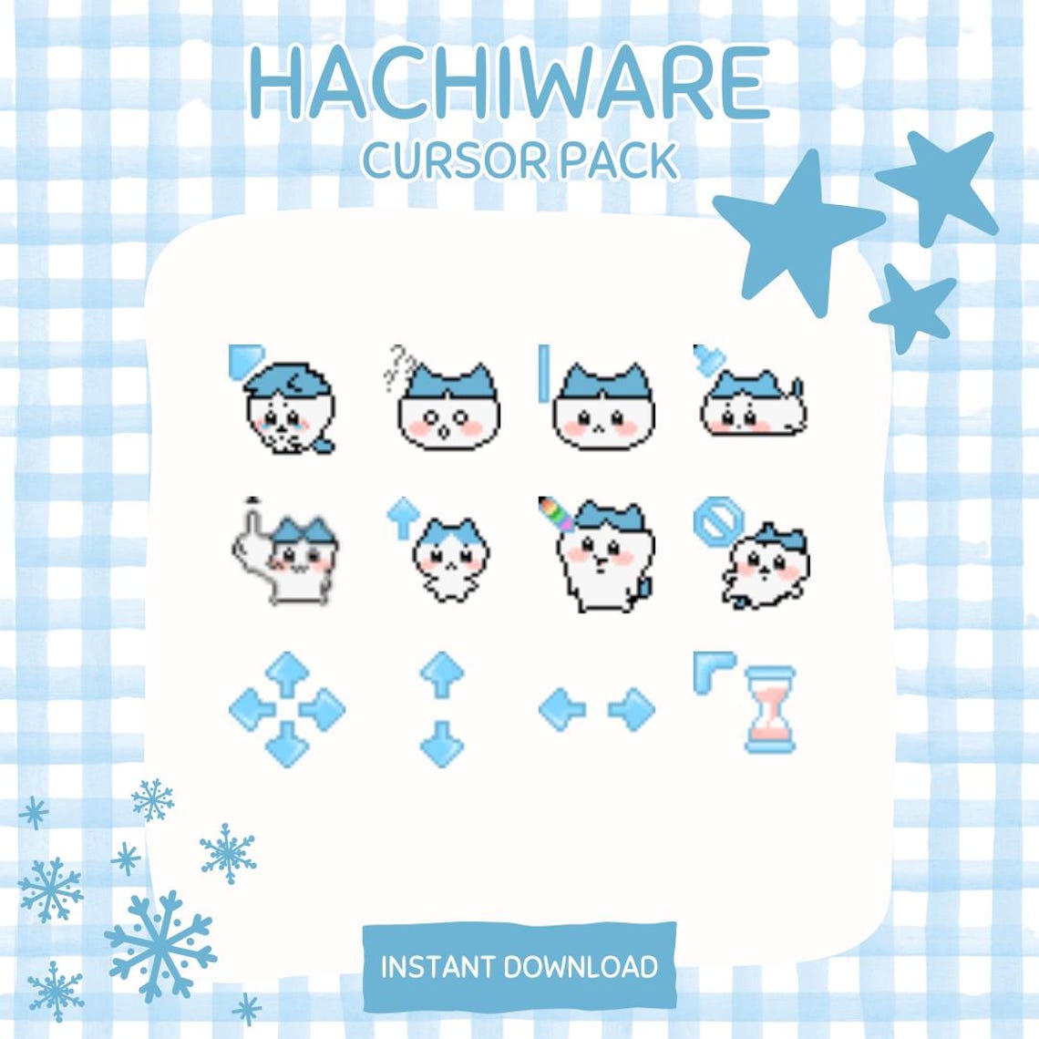Pointer Pack 15 Chiikawa Themed Mouse Cursor Packs | Windows Only | Cute Mouse ...